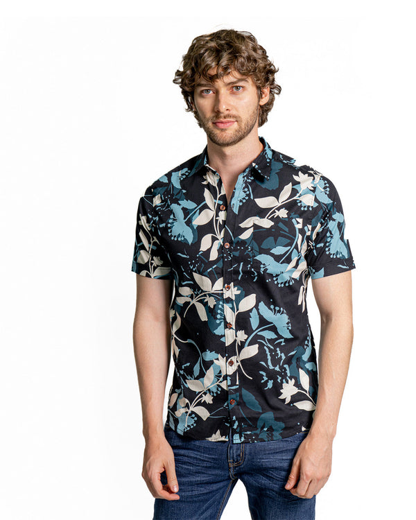 Camisa Spiritual de Hombre  Slim Estampado Ref CS7004