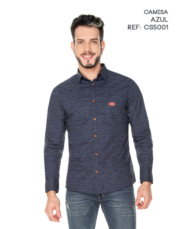 Camisa Spiritual de Hombre Slim Fondo Entero Ref CS5001