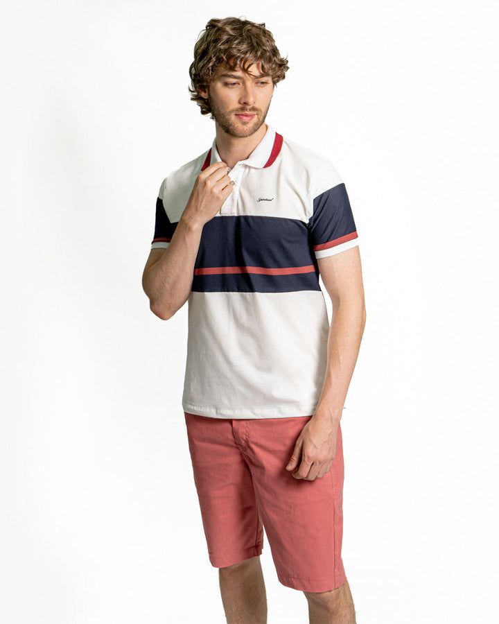 Camiseta Spiritual Tipo Polo de Bloques  Ref KH8008