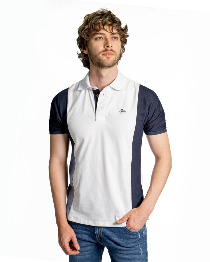 Camiseta Spiritual Tipo Polo  en Bloques Ref KH8009