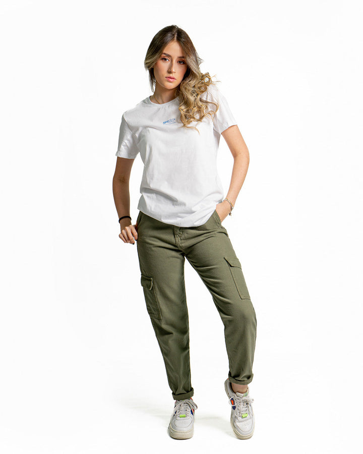 Cargo Spiritual de Dama en Dril Rigido Ref DS8001
