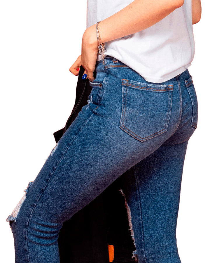 Jean Spiritual  Skinny con Dirty y Rotos Ref DS7002
