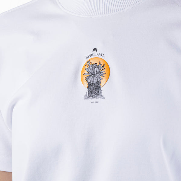 Camiseta KH1014 Dama Blanca Slim Fit con Estampado Frailejón (Copia)
