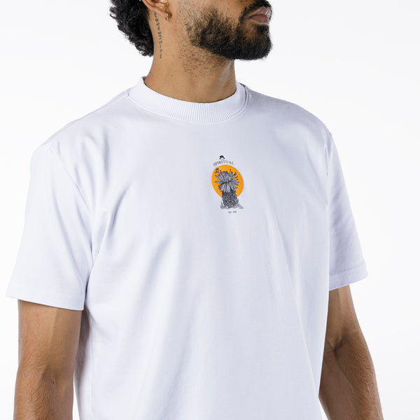 Camiseta KH1014 Blanca Slim Fit con Estampado Frailejón
