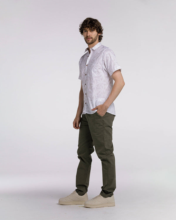 Pantalón Spiritual  en Dril Tipo Chino Slim Fit  Ref HS9000-VERDE