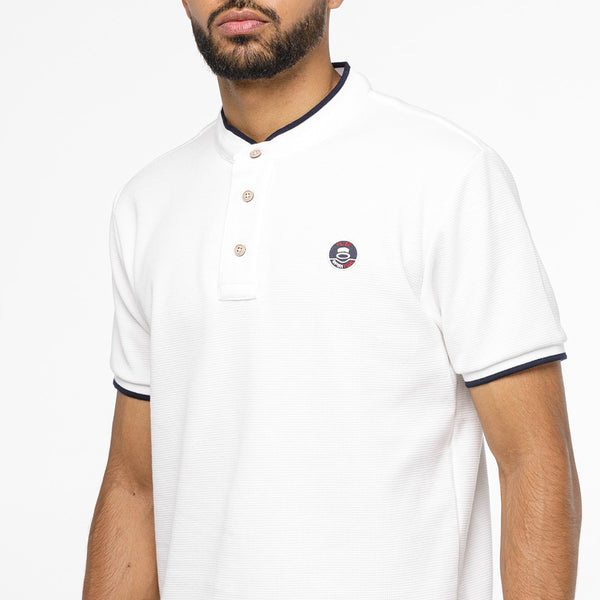 Camiseta Cuello Neru  –Ref. KH1005 100%  Algodón con Textura